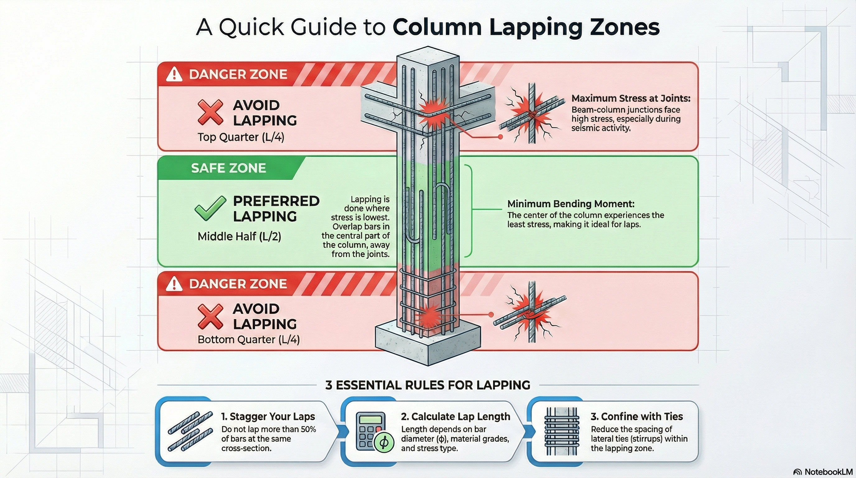 Column Lapping Zones